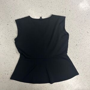 Size XL Black Peplum Blouse